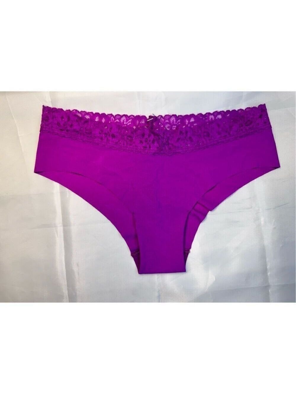 Victoria's Secret cheeky size small purple, plum lace